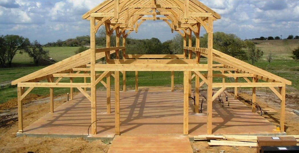 Stick Built pole frame barns