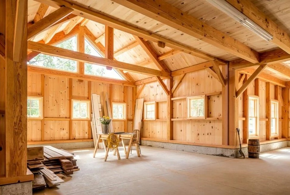 pole frame barns building