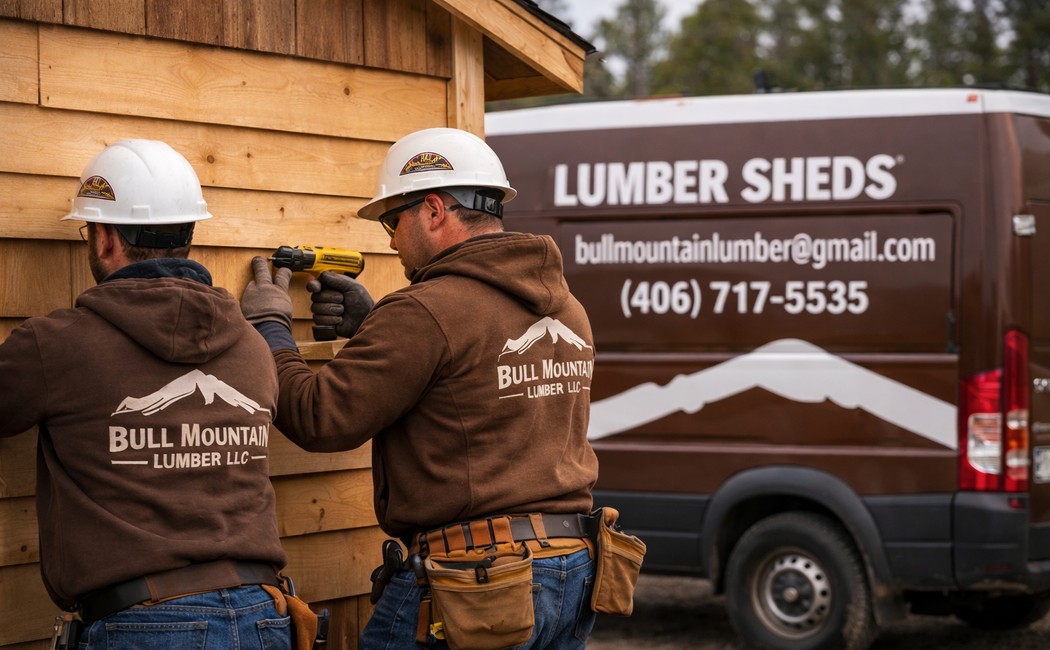 Professional Residential Construction Lumber Sheds